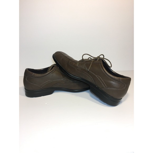 Mens 8.5 US M Brown Rockport Dress Shoes - adiPrene by Adidas EUR 42 ALMOST NW - Picture 3 of 8